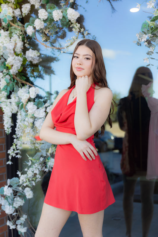 Itzy Mini Dress Cherry