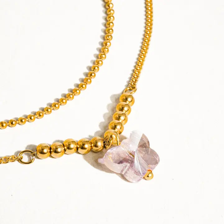 Butterfly Anklet Gold