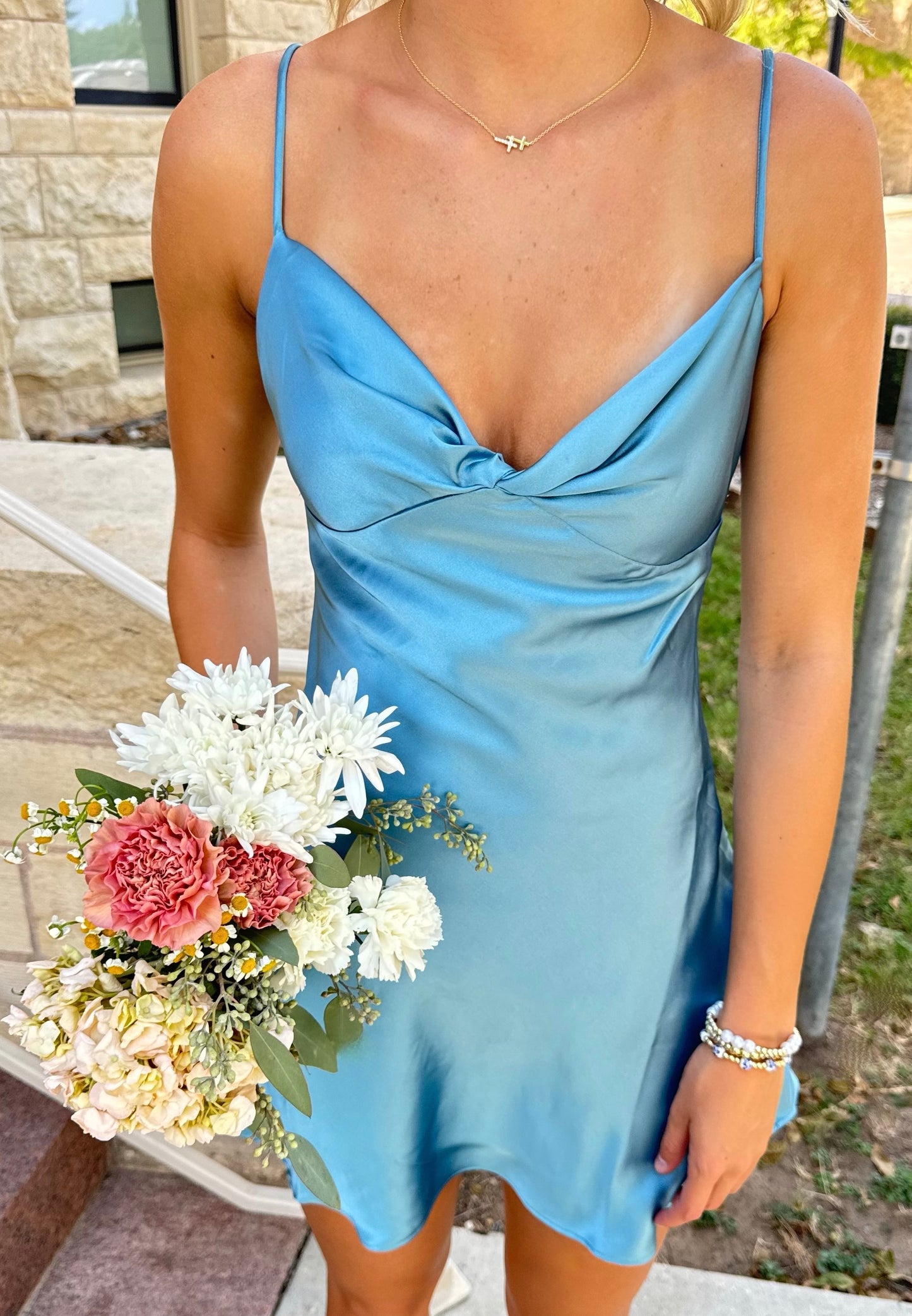 Haven Silk Mini Dress