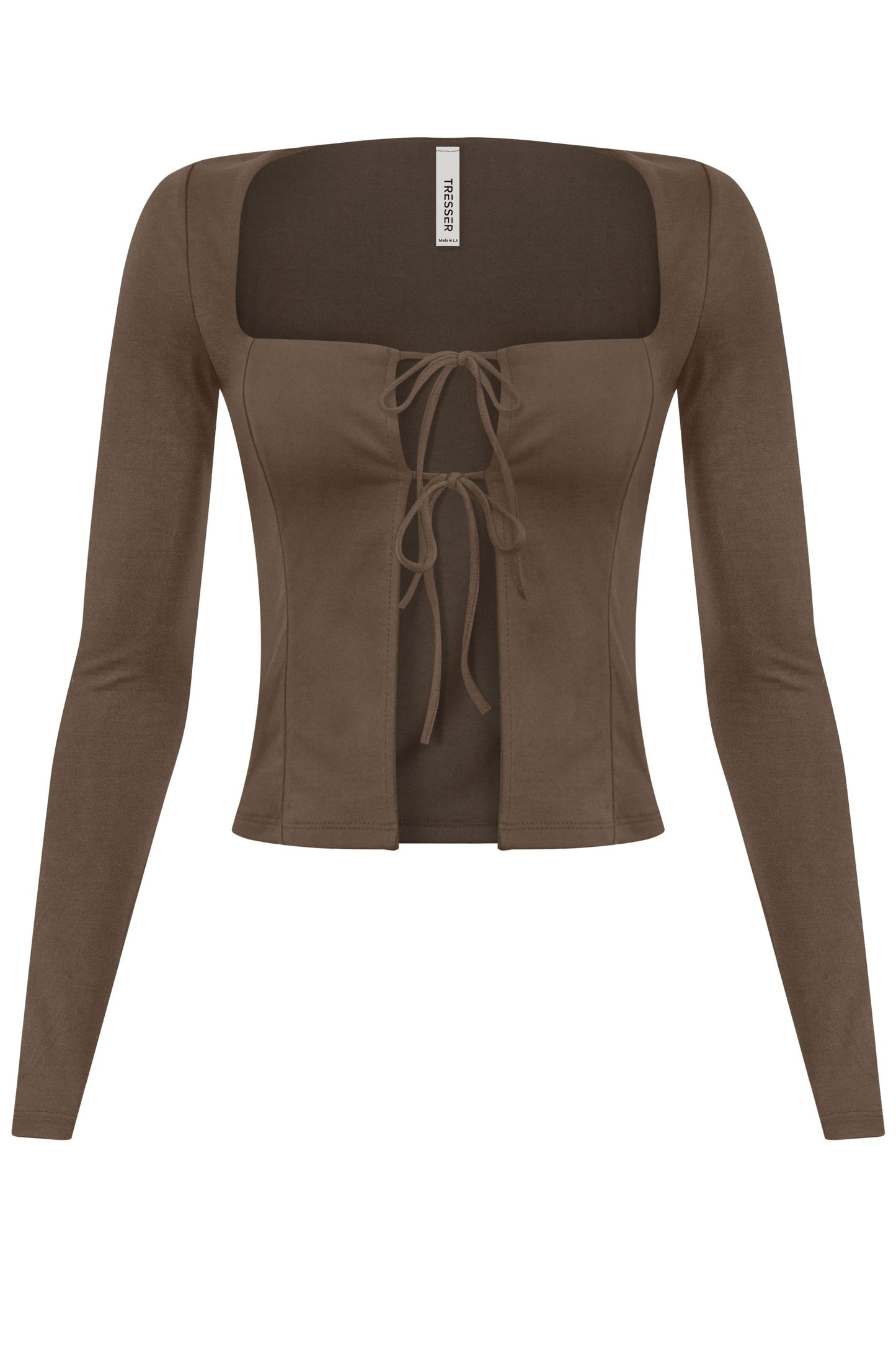 Lankin Brown Tie Top