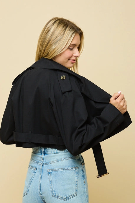Marcia Cropped Trench