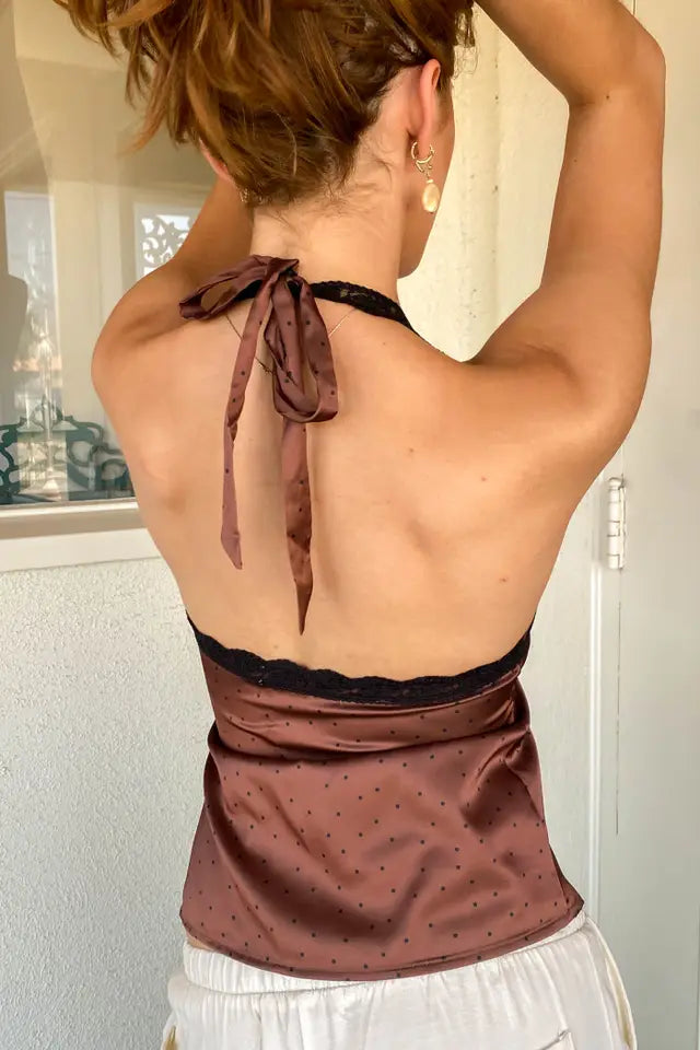 Lacey Satin Halter