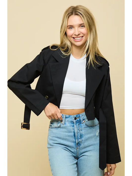 Marcia Cropped Trench