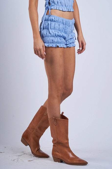 Ryder Smocked Ruffle Shorts