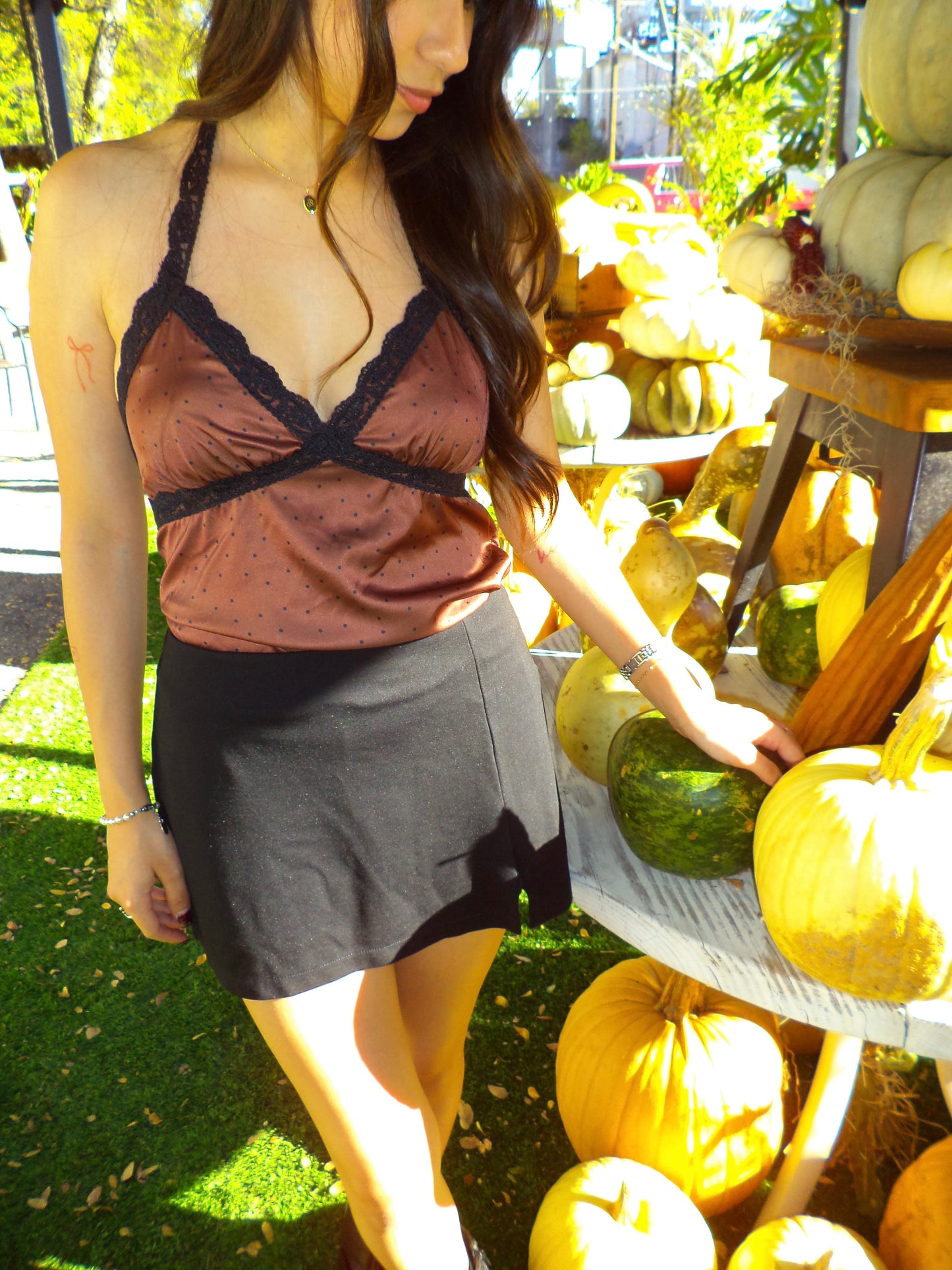 Lacey Satin Halter