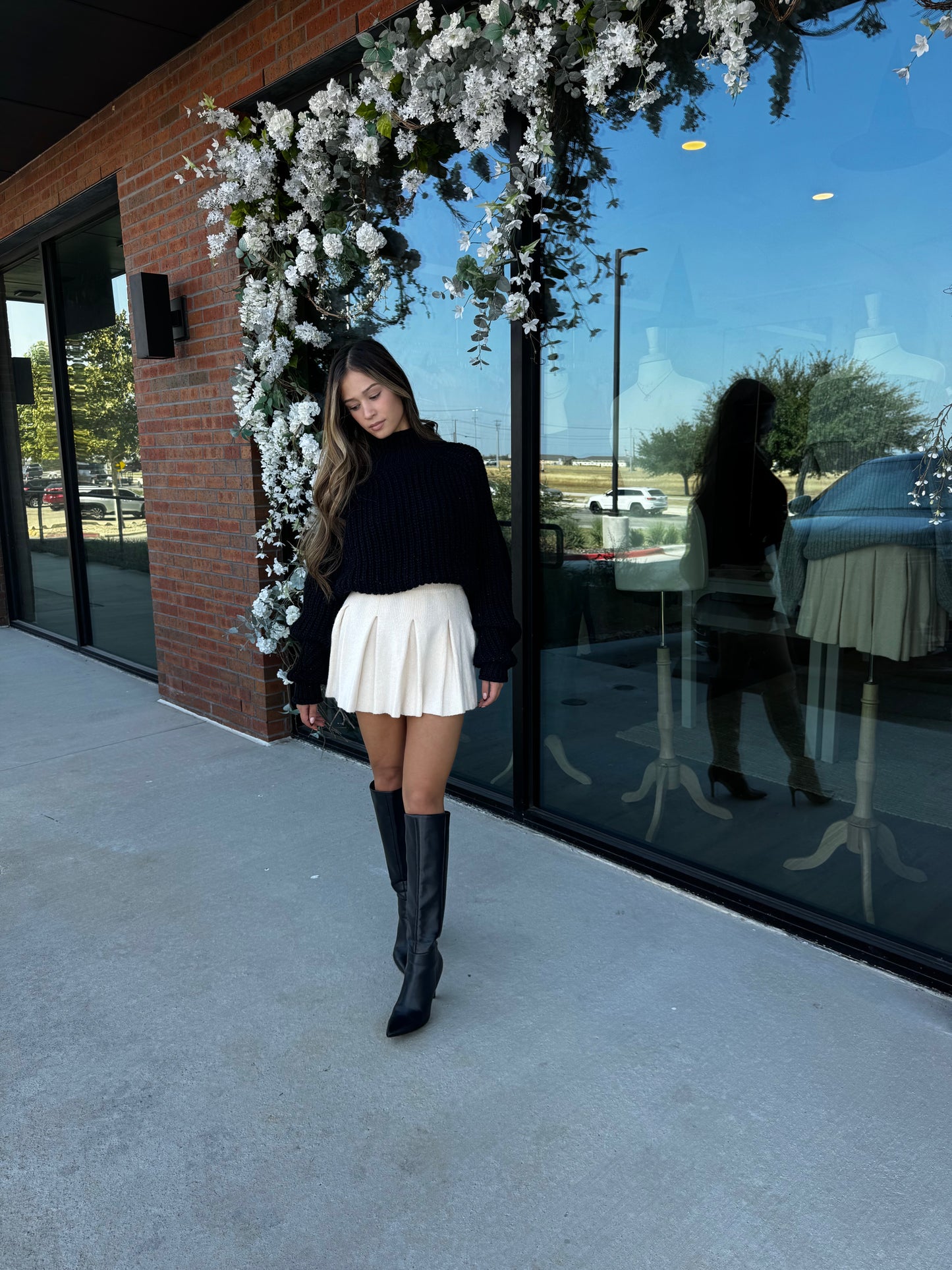 Ashleigh Knit Skirt Oat