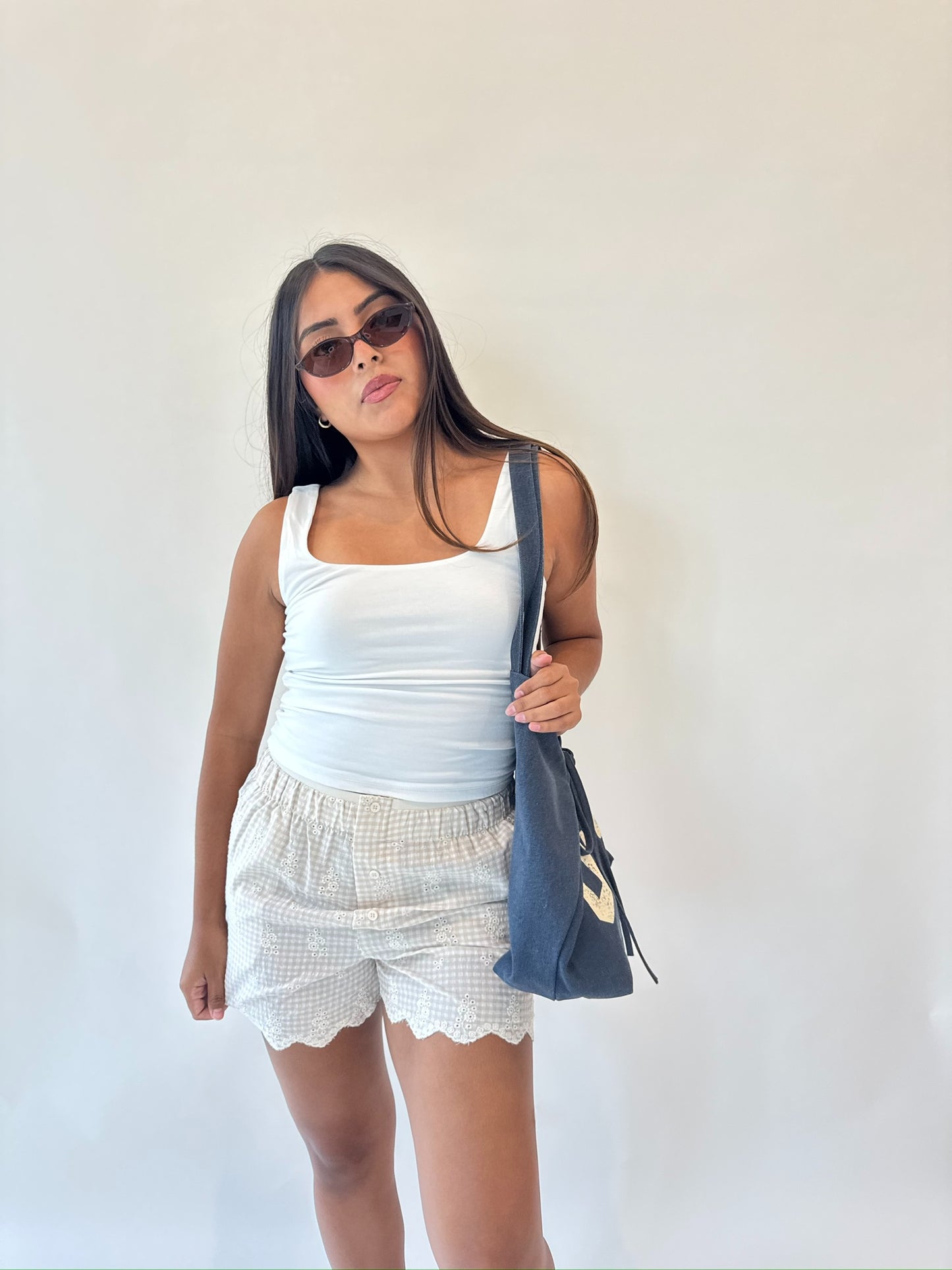 Melanie Gingham Shorts