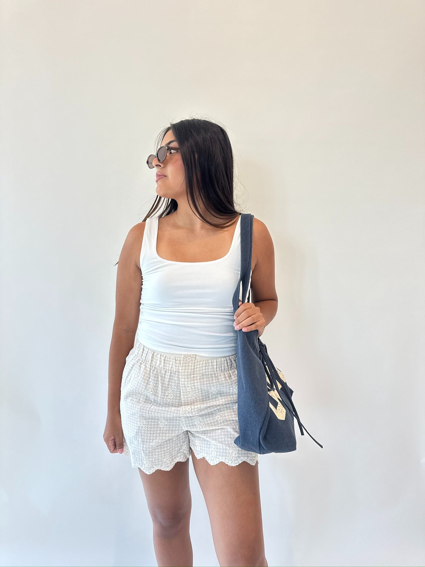 Melanie Gingham Shorts