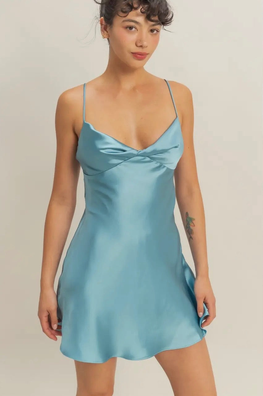 Haven Silk Mini Dress