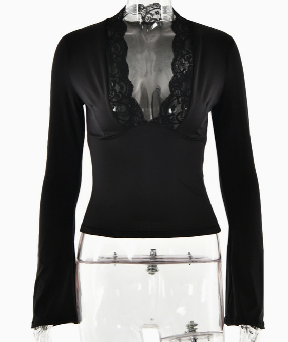 Sienna Lace Long Sleeve Top