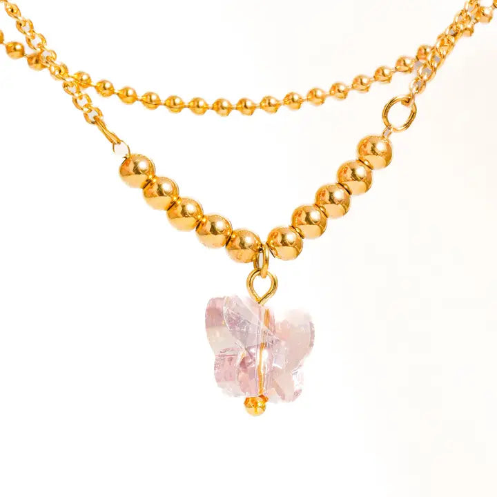Butterfly Anklet Gold