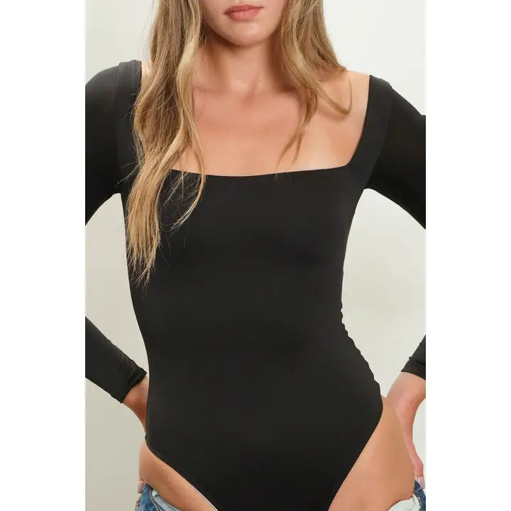 Jesse Seamless Bodysuit Black