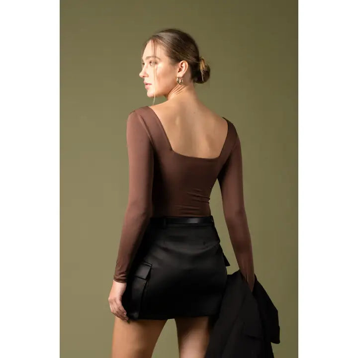 Jesse Seamless Bodysuit Coffee Bean