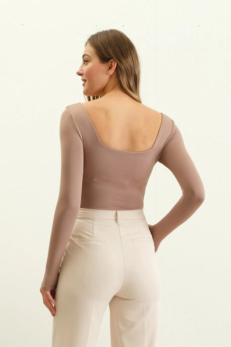 Jesse Seamless Bodysuit Warm Taupe
