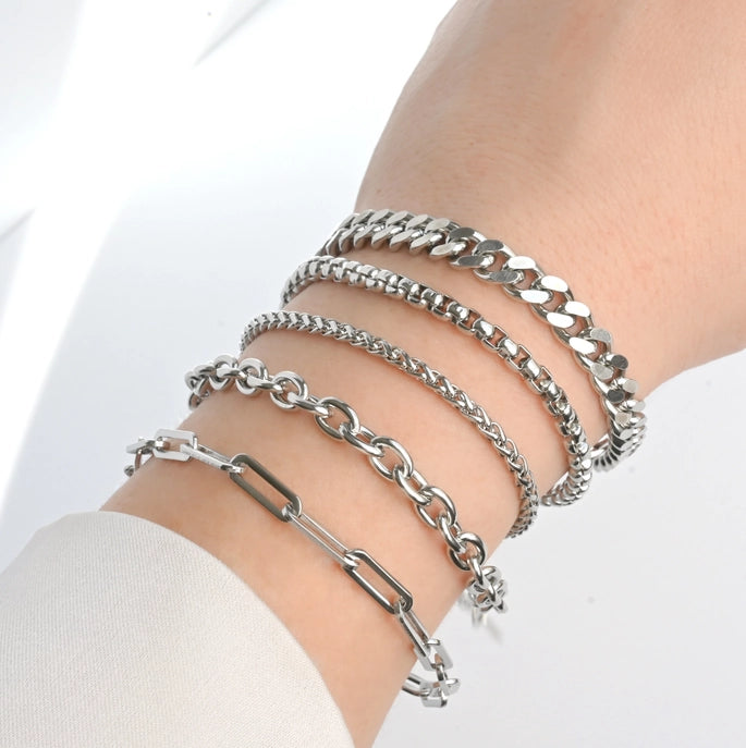 Addison Silver Charm Bracelet