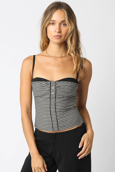 Carley Gingham Top