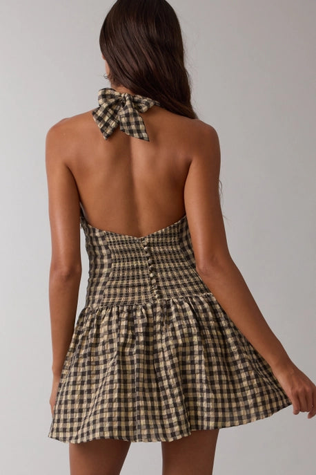 Audrey Checkered Mini Dress