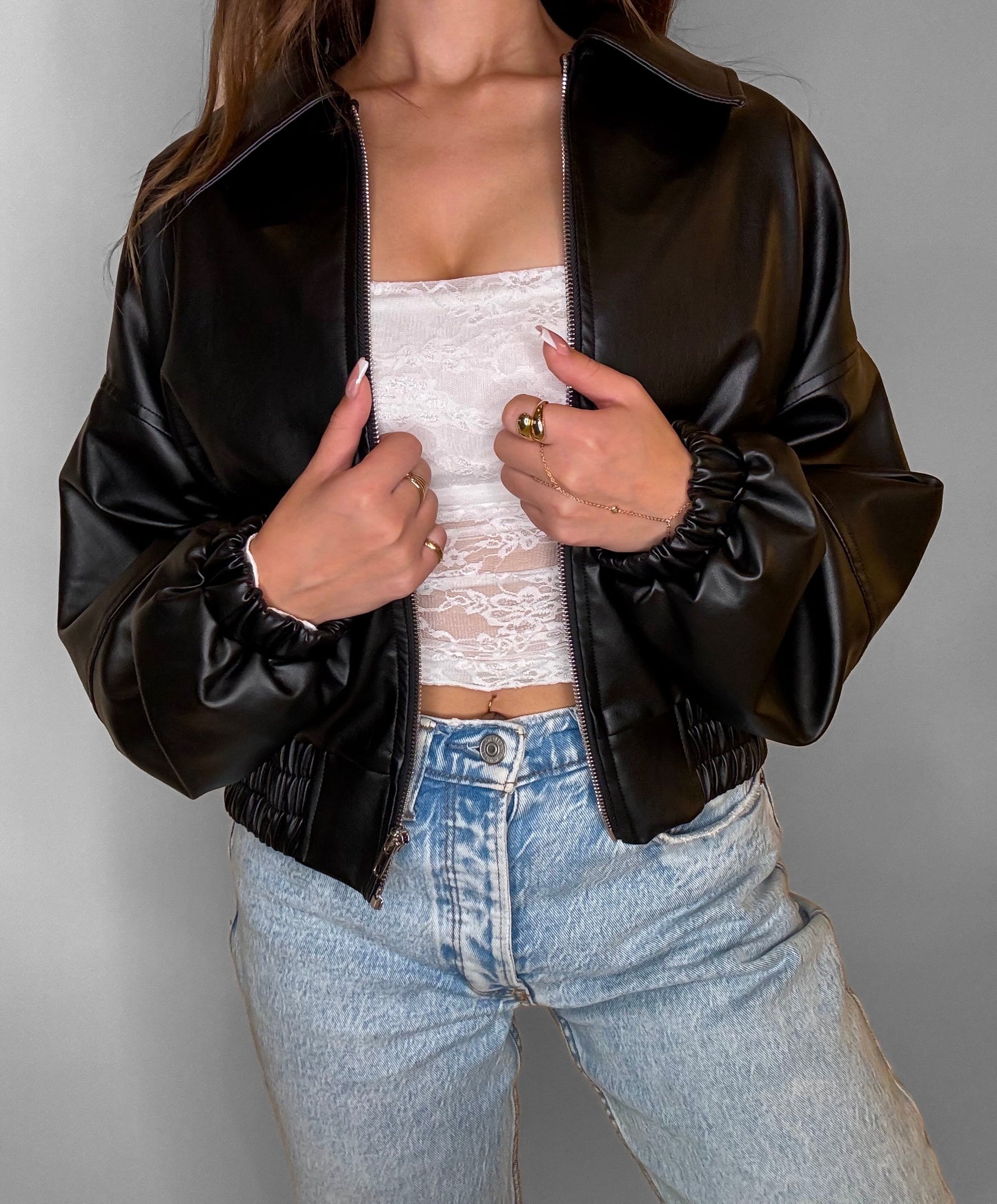 Mason Leather Bomber Jacket