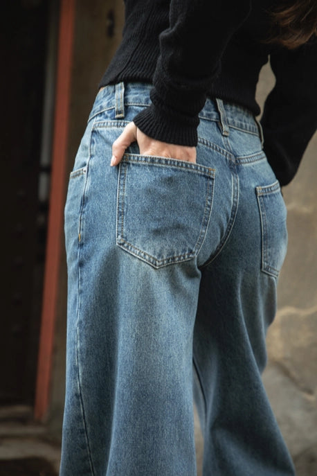 Brandy Straight Leg Low Rise Denim