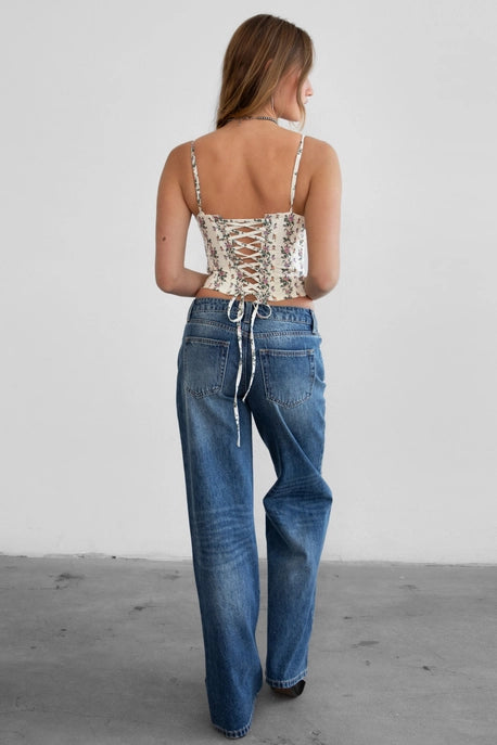 Brandy Straight Leg Low Rise Denim