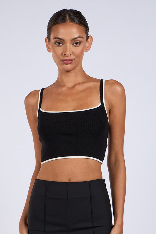 Dakota knit tank Black