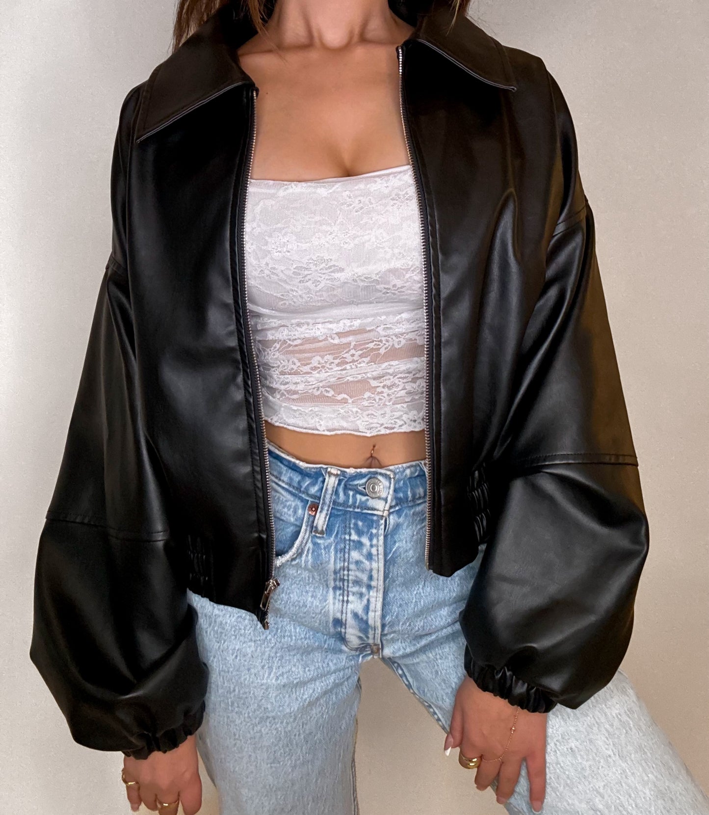 Mason Leather Bomber Jacket