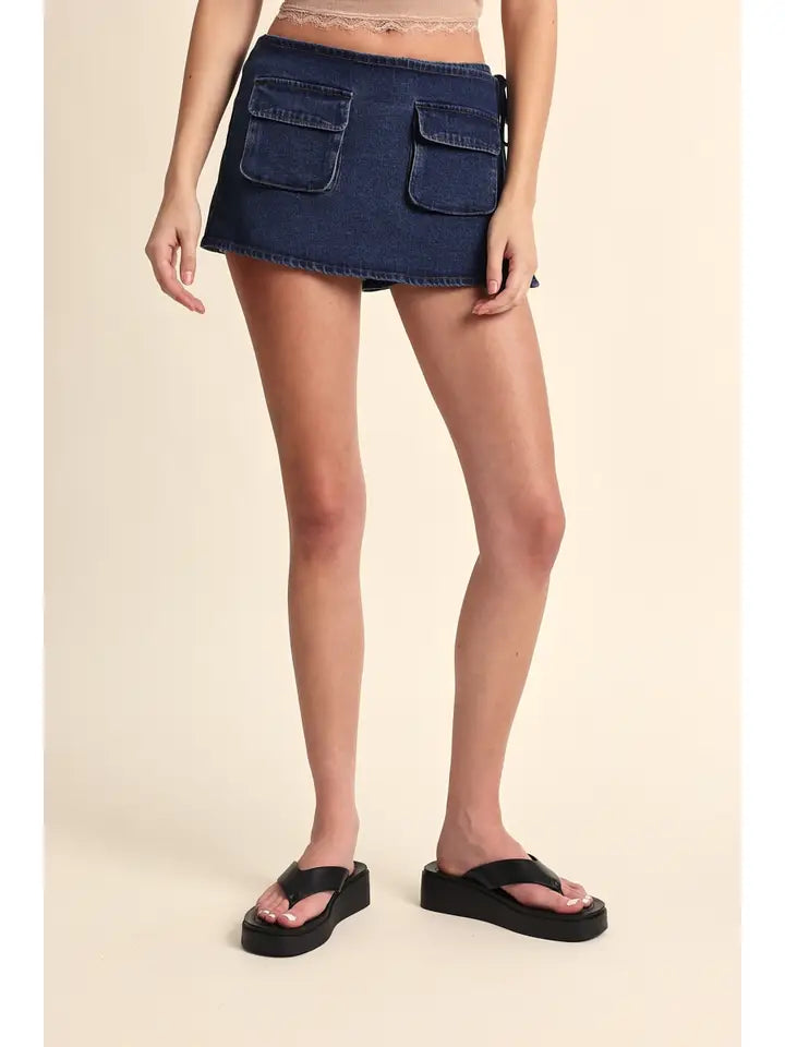 Rue Denim Mini Skirt