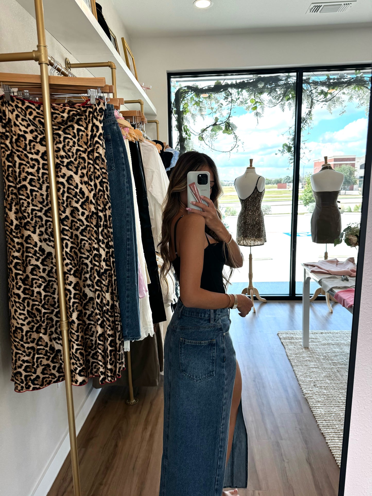 Gilmore Denim Maxi Skirt