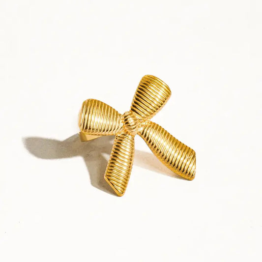 Gold Bow Ring