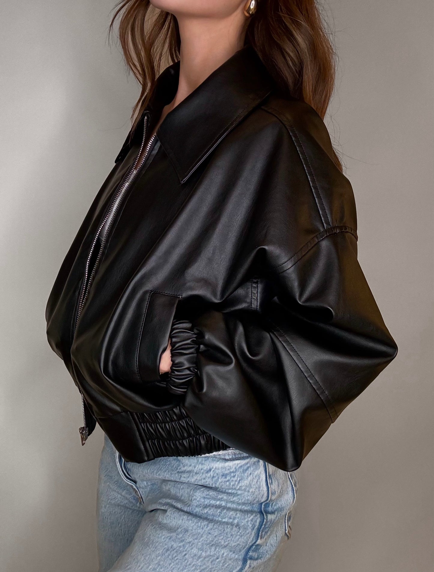 Mason Leather Bomber Jacket