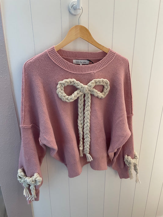 Joleen Coquette Sweater Blush