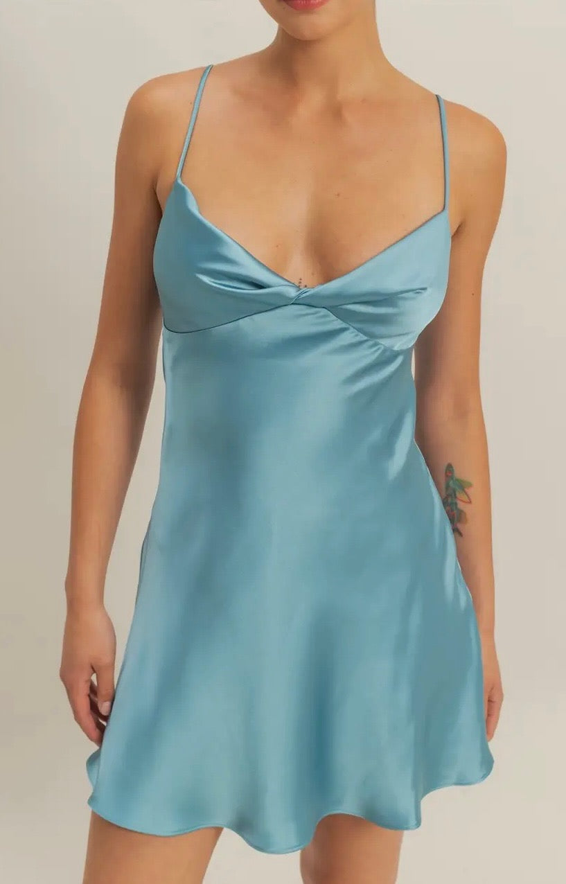 Haven Silk Mini Dress