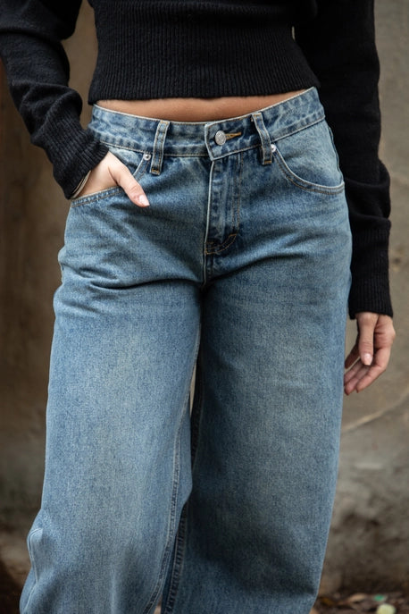 Brandy Straight Leg Low Rise Denim