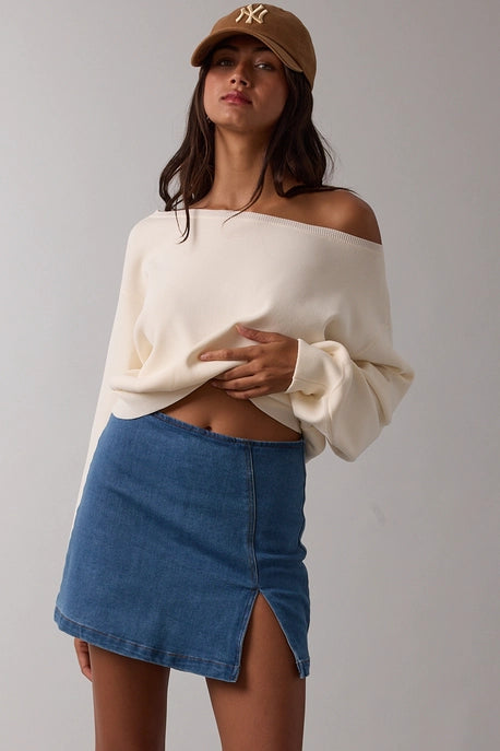 Ava Denim Mini Skirt