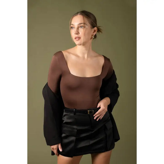 Jesse Seamless Bodysuit Coffee Bean