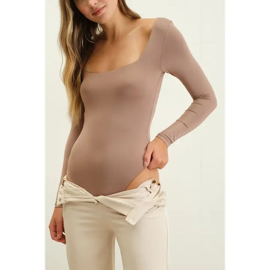 Jesse Seamless Bodysuit Warm Taupe