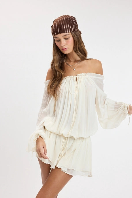 Cindy Off-Shoulder Romper