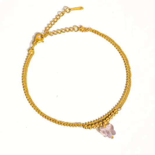 Butterfly Anklet Gold