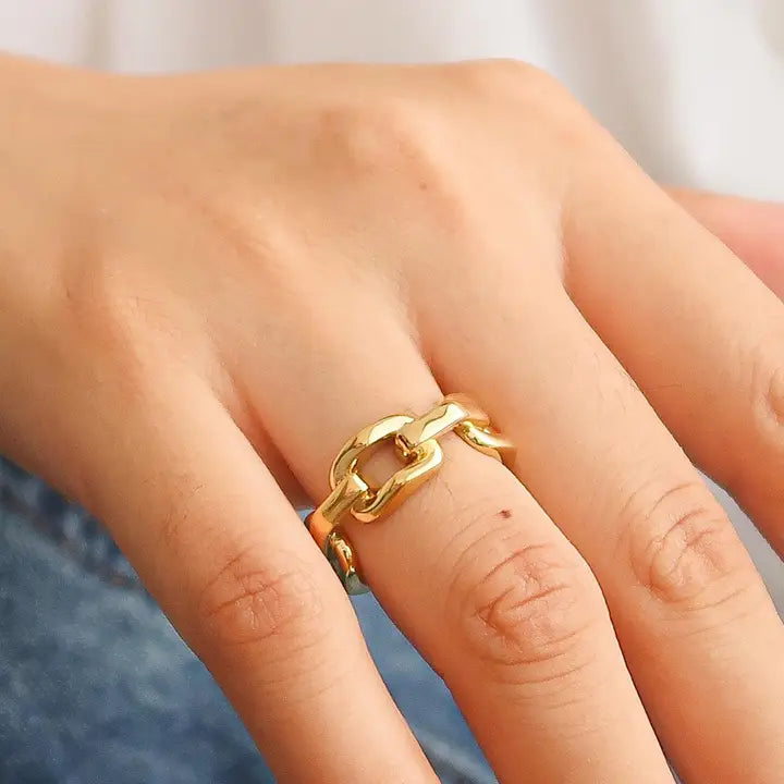 Gold Stack Ring SZ 7